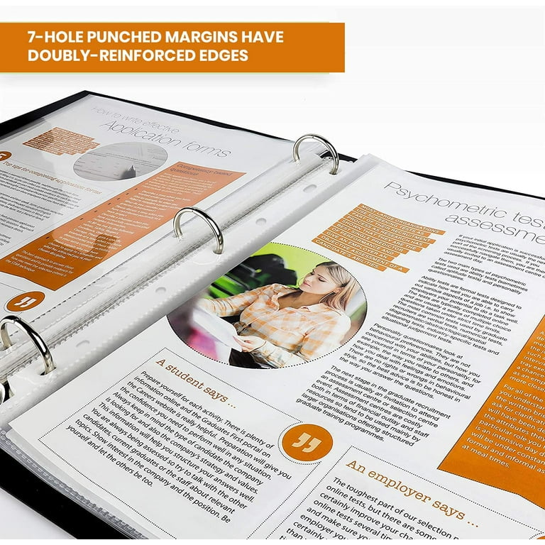 Walmart 100 Pack 8.5”x14” Legal Size Clear Sheet Protectors for 