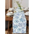 thumbnail image 2 of Blue Snowflake Christmas Table Runner Xmas Winter Snowflake Tablerunners 13 x 60 Inch, Table Decorations Tabletop Scarf for Summer Gathering Holiday Farmhouse Kitchen Dining Decor, 2 of 6