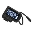 thumbnail image 3 of EN06 LCD Bike Display Meter Speedmeter with Light Connector 6pin Waterproof Wire 24V 36V 48V 60V Electric Bike Display Panel for 22.2mm Handlebar,EN06 Panel,Electric Bike Panel, 3 of 8