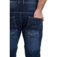 thumbnail image 4 of JuicyTrendz Men’s Motorbike Jeans – Motorcycle Riding Pants with Armor and Protective Lining for Safety Mid-Blue W34 x L32, 4 of 5