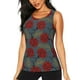 thumbnail image 1 of Fotbe Ladybug Blusas Sin Mangas para Mujer – Estilo Casual, Corte Suelto, Slim-Fit, Cuello Redondo Deportivo, Tops de Verano para Gimnasio y Yoga-Large, 1 of 7