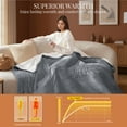thumbnail image 4 of U by Bedsure Heated Blanket Electric Full, Flannel Electric Blanket, with 10 Time Settings, 6 Heat Settings, and 8 hrs Timer Auto Shut Off, Grey, 4 of 6