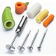 thumbnail image 1 of Espiralizador de verduras Manual de acero inoxidable, cortador y descorazonador de verduras en espiral multifunción con mandril y herramienta descorazonador de tornillos, 1 of 5