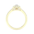 thumbnail image 3 of Imperial 1/3 Ct TDW Round Diamond Double Halo Engagement Ring in 10K Yellow Gold (H-I, I2), 3 of 4