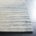 thumbnail image 3 of SAFAVIEH Abstract Greg Striped Wool Area Rug, Ivory/Dark Blue, 4' x 6', 3 of 11