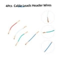 JZROCKER 4Pcs Phono Cartridge Connection Cables Turntable Headshell