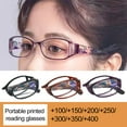 thumbnail image 2 of Lunettes de Lecture Pliables Rétro Haute Définition Portables Imprimées Anti Lumière Bleue, 2 of 7