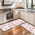 thumbnail image 3 of Kitchen Rugs Sets Of 2,Pioneer Flower Floral Print Pattern Anti Fatigue Kitchen Mat Rugs Non Slip Washable,Decorative Kitchen Floor Mats for Kitchen,Sink,Laundry,17"x47"+17"x47", 3 of 5