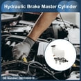 thumbnail image 3 of Unique Bargains Brake Master Cylinder with Reservoir No.585100X010 for HYUNDAI I10 2007-2010 Hydraulic Master Cylinder Silver Tone White Aluminum Alloy Plastic 1 Pcs, 3 of 7