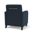 thumbnail image 3 of Siena Reception Guest Chair / Casters / Black Wood Legs / Blue / Dark Blue, 3 of 5