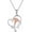 03-Stethoscope Caduceus Necklace, variant on Doctor Nurse Stethoscope Necklace for Women 925 Sterling Silver Rib Cage with 12 Birthstones Skull Jewelry Gifts for Graduation Birthday