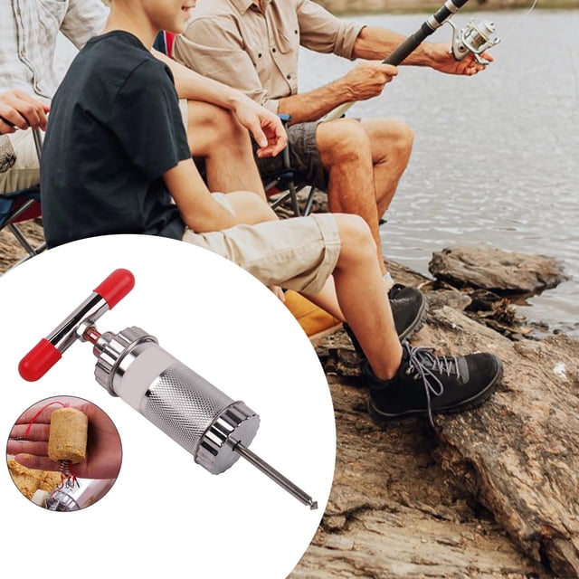 Señuelo antiguo, compresor de señuelo de pesca, señuelo portátil que hace el antiguo equipo de pesca, alimentador, modelo de formación de señuelo de