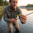 thumbnail image 3 of Topwater Pencil Fishing Lure, Walking the Dog Hard Bait with Treble Hooks for Bass Pike Fishing, Lime Silver, 3.94 Inch, 3 of 5