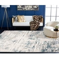 thumbnail image 4 of SAFAVIEH Vogue Ronald Abstract Area Rug, Ivory/Teal, 3' x 3' Square, 4 of 9