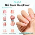 thumbnail image 4 of Gellen 15ml Nail Strengthener, Air Dry Clear Finish Nail Growth Strengthener for Thin Weak and Damaged Nails Repair Solution with Protein Keratin Calcium Nourish Nail Care Treatment, Unscented, 4 of 11