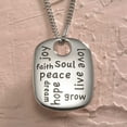 thumbnail image 3 of Inspirational Words Stainless Steel Pendant Necklace - Motivational Jewelry Gift for Women, 3 of 3