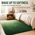thumbnail image 5 of HOISUN 6x9 ft Soft Shag Area Rug for Bedroom Living Room, Fluffy Plush Non-Slip Carpet, Gradient Green, 5 of 9
