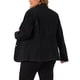 thumbnail image 3 of Blazer de mezclilla para mujer de tallas grandes Agnes Orinda con solapa de muesca y botones, chaquetas de trabajo de mezclilla 3X negra, 3 of 6