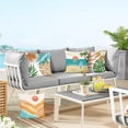 thumbnail image 2 of Tropical Beach Outdoor Pillow Covers 18x18 Inch Set of 4 Summer Palm Hawaii Decorative Pillowcase Soft Velvet Cushion Covers for Couch Sofa Garden Yard Home Decor, 2 of 5