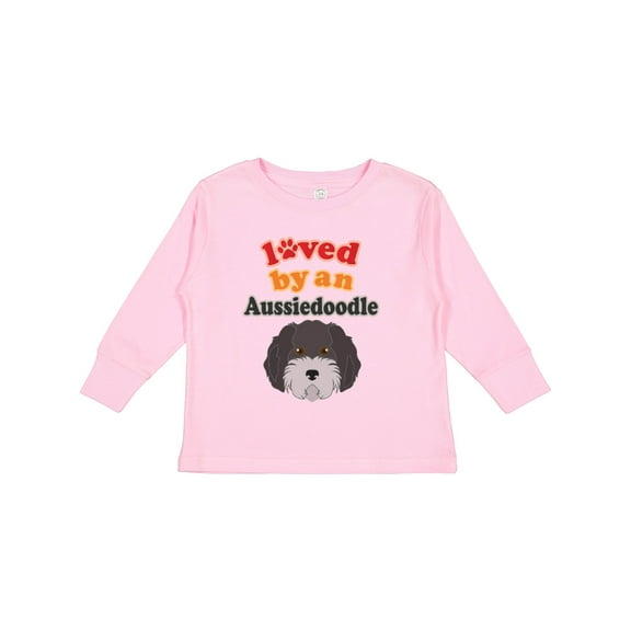 Inktastic Aussiedoodle Dog Gift Boys or Girls Long Sleeve Toddler T-Shirt