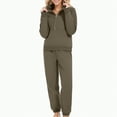 thumbnail image 2 of Towmus Sweatsuits for Women Oversized Quarter Zip Pullover Womens Set 2 Piece Outfits Casual Jogger Pants Lounge Sets Tracksuits with Pockets, AG, 4XL, 2 of 5