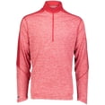 thumbnail image 3 of Holloway Sportswear S Boys ELECTRIFY 1/2 ZIP PULLOVER Scarlet Heather/Scarlet 222642, 3 of 7