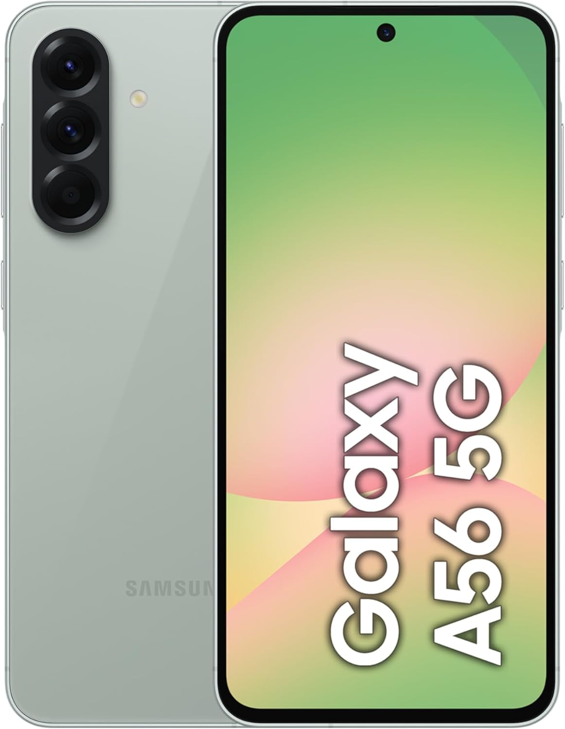 Open Box Samsung Galaxy A56 5G 2025 (12GB RAM, 256GB) AI Smartphone | GSM unlocked Dual SIM | International Version - Awesome Olive