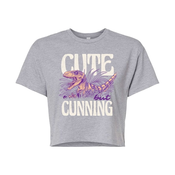 Jurassic World - Cute But Cunning - Juniors Cropped Graphic T-Shirt