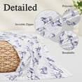 thumbnail image 3 of Blue Horse Pillow Covers 16"x24", Watercolor Vintage Animals Soft Brushed Microfiber Breathable Throw Pillow Covers, Decorative Pillowcase with Zipper for Couch Sofa Bedroom Living Room, 3 of 9