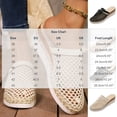 thumbnail image 3 of CYMMPU Women's Hollow Mesh Mule Wedge Sandals, Breathable Closed Toe Espadrille Platform Slip On Shoes, Spring Summer Casual Walking Footwear Black 38, 3 of 9