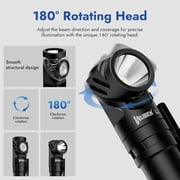 WUBEN L1 Rechargeable Flashlight High Lumens, 2000 Lumen Bright Tactical Flashlight,Dual Light Sources Pocket,IP68 Waterproof