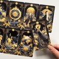 thumbnail image 3 of Baraja de Tarot Vzmeiyre Azul Celestial con Bordes Dorados, 78 Cartas, 3 of 7