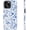 Azure Botanical Pattern, variant on Case for iPhone 15 Case - Wireless Charging - Dual-Layer Hard Shell & Silicone Cover - Protective Phone Case with Cute Wildflower Designs for Women - Floral Elegance