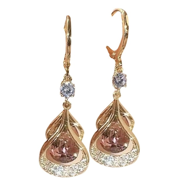 Magnetotherapy Earrings for Women - Lymphflow Magnetogen Zircon Jewelry Enhancing Health and Style
