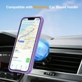 thumbnail image 3 of Allytechgroup Military-Grade Shockproof iPhone 14 Case, MagSafe-Compatible Apple iPhone 14 Cover with Magnetic Back Cover & Built-in Ring Holder Kickstand for Car Mount Case,Purple, 3 of 7