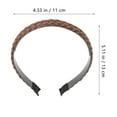 thumbnail image 2 of OFFIGAM Synthetic Hair Braided Headband with Teeth, Stylish Hair Accessory for Women, 2 of 5