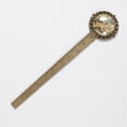thumbnail image 2 of Map section Book Accessories: Lace Bookmark in Antique Bronze - a Gift for Readers and Book Lovers, 2 of 5