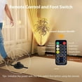 thumbnail image 3 of Brightown LED SpotLights - 4 Pack Uplighting Floor Can Lights with Remote and Timer, 3 Color Temperatures & Dimmable, 2 Lighting Modes for Wall Picture Painting Plants Indoor Accent Lighting, Black, 3 of 9