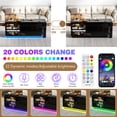thumbnail image 2 of ANPOO 360°High Gloss Rotating Lift Top Coffee Table with LED Light, Modern Extendable Coffee Table with Hydraulic Lifter, Hidden Storage & Open Shelves, Multi-Functional Center Table for Living Room, 2 of 10