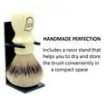 thumbnail image 2 of Parker Safety Razor Silvertip Shaving Brush with Brush Stand - Extra Soft Bristles -(Ivory Color), 2 of 5