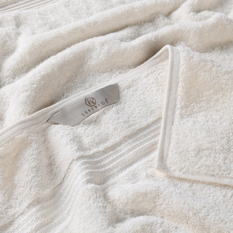 Superior Egyptian Cotton Absorbent Ivory Hand Towel Set of 8