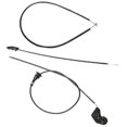 thumbnail image 4 of 3PCS Engine Bowden Cable Hood Release Wire Compatible with- E39 525I 530I 51238176595 51238190754 51238176596, 4 of 5