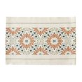 thumbnail image 6 of Fennco Styles Floral Print Braided Cotton Table Placemats 14" W x 19" L, Set of 4 - Coral-Blue Table Mats for Home, Dining Table, Banquet, Family Gathering and Special Occasion, 6 of 7