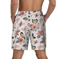 thumbnail image 4 of Balery Rose Flowers Mens Swim Trunks Swim Shorts for Men Quick Dry Inseam Beach Shorts with Compression Liner Pocket-, 4 of 9