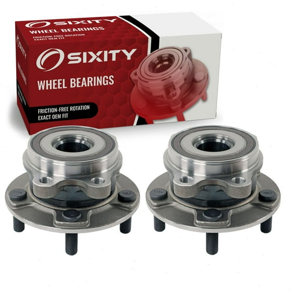 2 pc Sixity Front Wheel Bearing Hub Assembly compatible with Scion tC 2011-2016