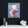thumbnail image 4 of Nawypu Pig Posters Canvas Wall Art - Cartoonish Pink Piggies for Girls Bedroom Decor, 4 of 4