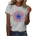 thumbnail image 7 of Summer Cleans Patriotic T-Shirts For Women 4Th Of July Shirts Independence Day Usa Flag Star Printed Tee Shirts Round Neck Tee Short Sleeve Tunic Blouses Causal Retro Tees Workout Sport Yoga Clothes, 7 of 7