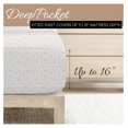 thumbnail image 5 of Double-Brushed Patterned Microfiber Twin Sheet Set 3 Piece – Oeko-TEX Certified Ultra Soft & Wrinkle-Free - 16" Deep Pocket Sheets - Easy Care Twin Size - of Vines Light Gray, 5 of 8