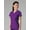 Eggplant, variant on EON Women's COOLMAX® V-Neck Solid Scrub Top