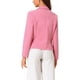 thumbnail image 3 of Blazer de Negocios INSPIRE CHIC para Mujeres, Chaquetas de Traje Casual Elegante de Oficina, L Rosa Oscuro, 3 of 6